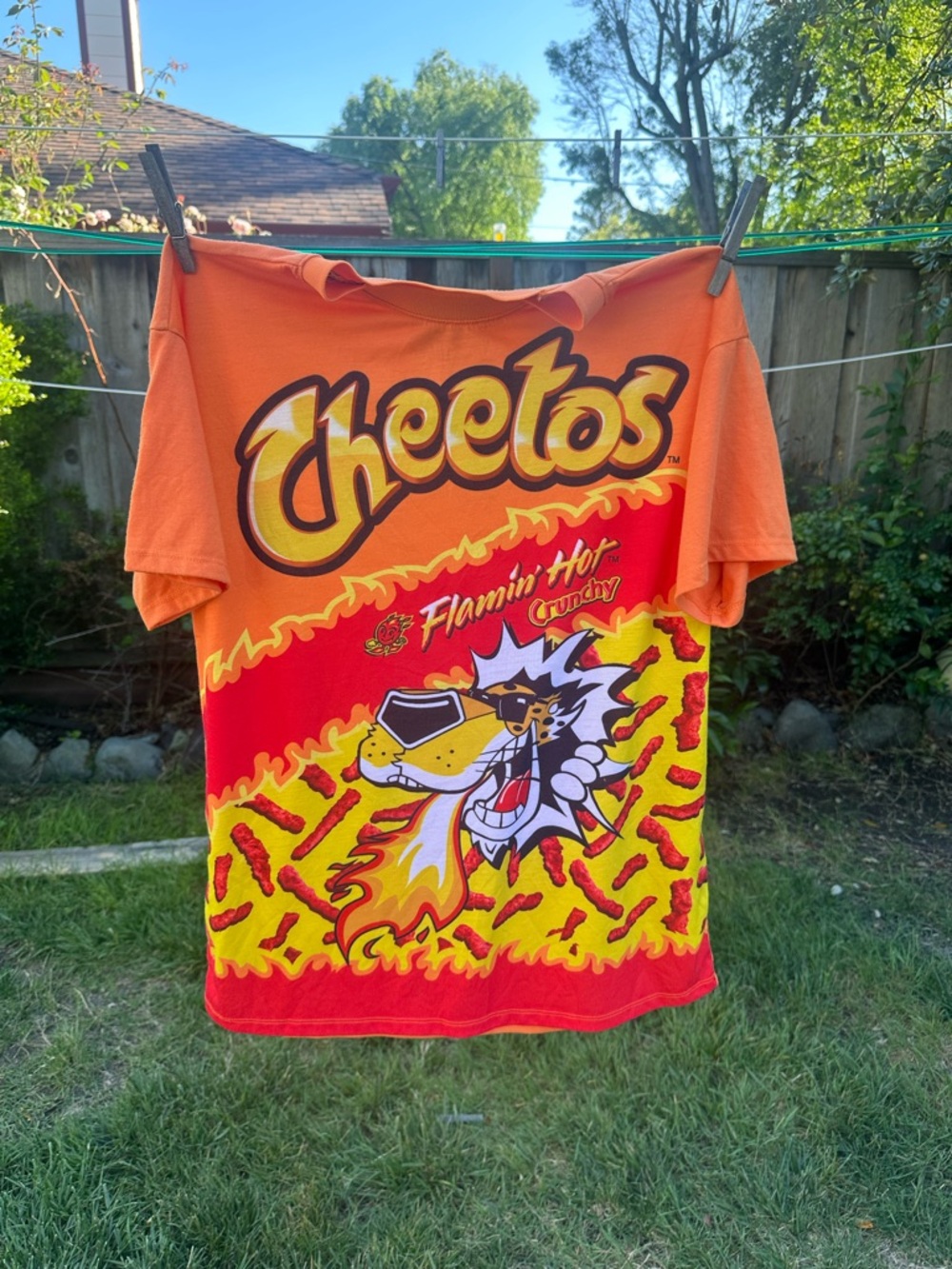 Forever 21 Orange & Red Cheetos Flamin' Hot Graphic Tee